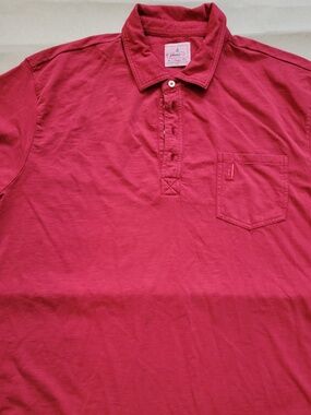 Johnnie‑O Hangin’ Out Polo • XL • Red • Like New • $110 Retail